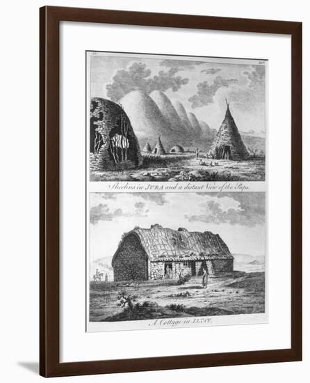 Sheelins in Jura, Paps and a Cottage of Islay, A Tour in Scotland, and Voyage to the Hebrides 1772-Thomas Pennant-Framed Giclee Print