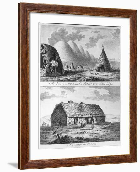 Sheelins in Jura, Paps and a Cottage of Islay, A Tour in Scotland, and Voyage to the Hebrides 1772-Thomas Pennant-Framed Giclee Print