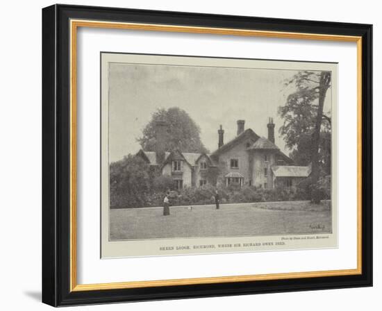 Sheen Lodge, Richmond, Where Sir Richard Owen Died-null-Framed Giclee Print