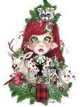 Cardinal Christmas Pal - Snowman - Tree Greeting-Sheena Pike Art And Illustration-Giclee Print