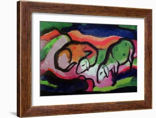 Sheep, 1912-Franz Marc-Framed Giclee Print