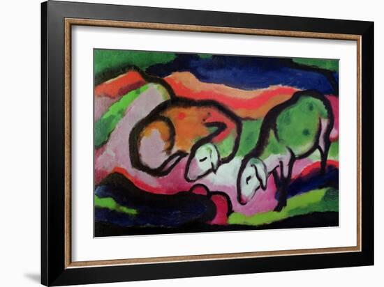 Sheep, 1912-Franz Marc-Framed Giclee Print