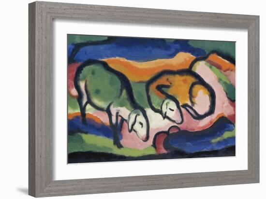 Sheep, 1912-Franz Marc-Framed Giclee Print