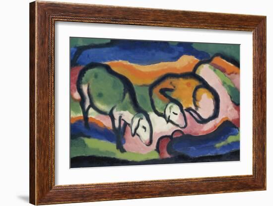 Sheep, 1912-Franz Marc-Framed Giclee Print