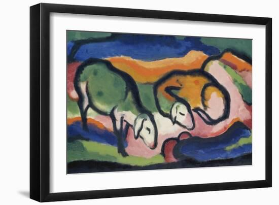 Sheep, 1912-Franz Marc-Framed Giclee Print