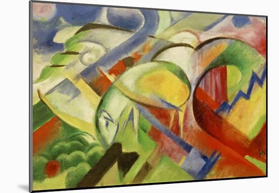 Sheep 1914-Franz Marc-Mounted Giclee Print