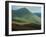 Sheep and horses grazing on a hill, Urculu, Iraty Mountain, Basque Country, Pyrenees-Atlantiques...-null-Framed Photographic Print