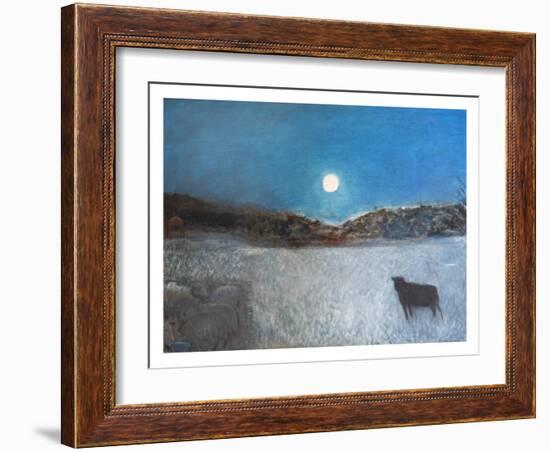 Sheep and Moon, 1997-Pamela Scott Wilkie-Framed Giclee Print