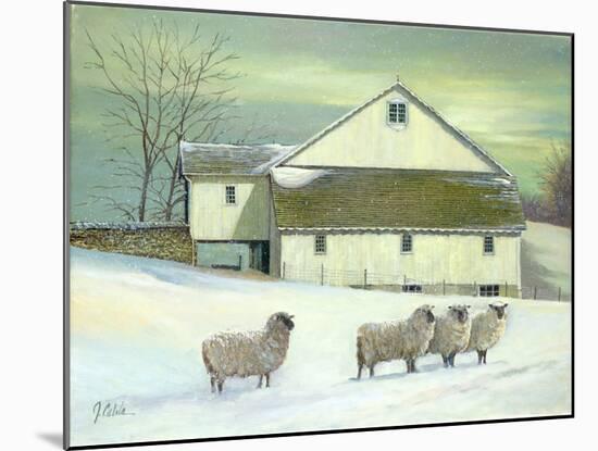 Sheep at Granough-Jerry Cable-Mounted Art Print