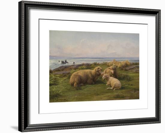 Sheep by the Sea, 1865-Rosa Bonheur-Framed Premium Giclee Print