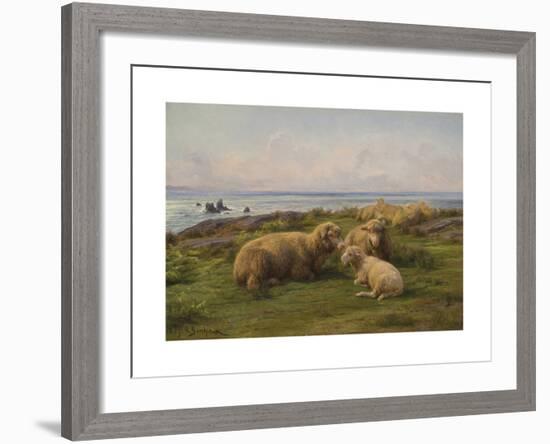 Sheep by the Sea, 1865-Rosa Bonheur-Framed Premium Giclee Print