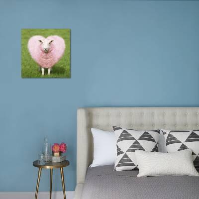 Selection of Pink and White Heart Shaped Marshmallows. | Canvas Wall Art | 16x16 | Great Big Canvas