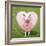 Sheep Ewe Pink Heart Shaped Wool-null-Framed Photographic Print