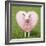 Sheep Ewe Pink Heart Shaped Wool-null-Framed Photographic Print