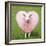 Sheep Ewe Pink Heart Shaped Wool-null-Framed Photographic Print