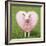 Sheep Ewe Pink Heart Shaped Wool-null-Framed Photographic Print