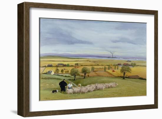 Sheep Farmer, Isle of Sheppey-Margaret Loxton-Framed Giclee Print