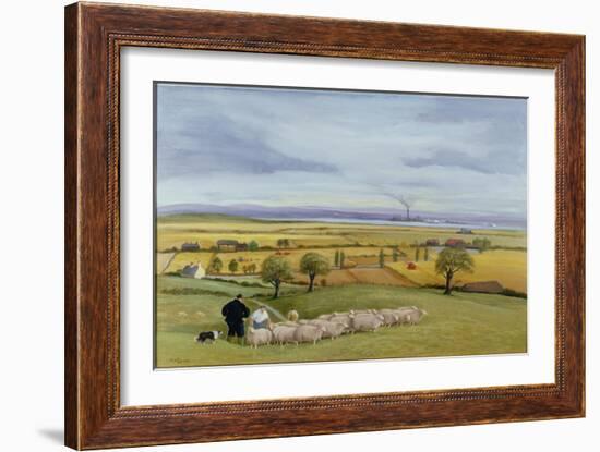 Sheep Farmer, Isle of Sheppey-Margaret Loxton-Framed Giclee Print