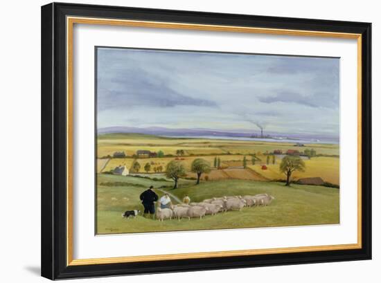 Sheep Farmer, Isle of Sheppey-Margaret Loxton-Framed Giclee Print