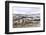 Sheep Feed on High Moorland in a Wintry Landscape in Powys, Wales, United Kingdom, Europe-Graham Lawrence-Framed Photographic Print