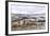 Sheep Feed on High Moorland in a Wintry Landscape in Powys, Wales, United Kingdom, Europe-Graham Lawrence-Framed Photographic Print