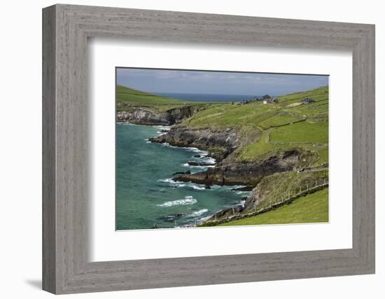 Sheep Fences and Rock Walls Along the Dingle Peninsula-Michael Nolan-Framed Photographic Print