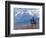 Sheep Herd and Gaucho, Patagonia, Argentina-Art Wolfe-Framed Photographic Print