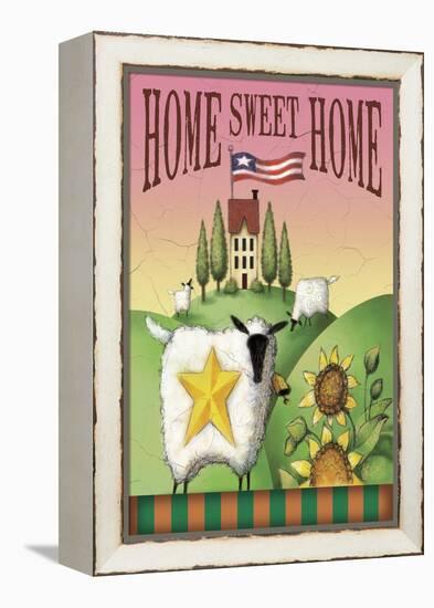 Sheep Home Sweet Home-Margaret Wilson-Framed Premier Image Canvas