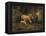 Sheep in a Barn-Jean-Baptiste-Camille Corot-Framed Premier Image Canvas