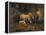 Sheep in a Barn-Jean-Baptiste-Camille Corot-Framed Premier Image Canvas