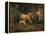 Sheep in a Barn-Jean-Baptiste-Camille Corot-Framed Premier Image Canvas