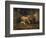 Sheep in a Barn-Jean-Baptiste-Camille Corot-Framed Giclee Print