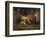 Sheep in a Barn-Jean-Baptiste-Camille Corot-Framed Giclee Print