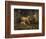 Sheep in a Barn-Jean-Baptiste-Camille Corot-Framed Giclee Print