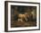 Sheep in a Barn-Jean-Baptiste-Camille Corot-Framed Giclee Print