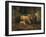 Sheep in a Barn-Jean-Baptiste-Camille Corot-Framed Giclee Print