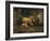 Sheep in a Barn-Jean-Baptiste-Camille Corot-Framed Giclee Print