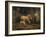 Sheep in a Barn-Jean-Baptiste-Camille Corot-Framed Giclee Print