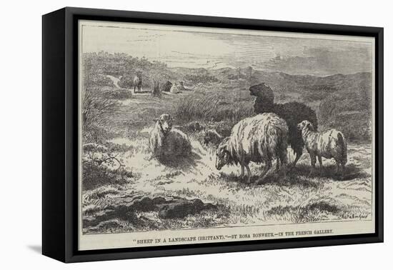 Sheep in a Landscape, Brittany-Rosa Bonheur-Framed Premier Image Canvas