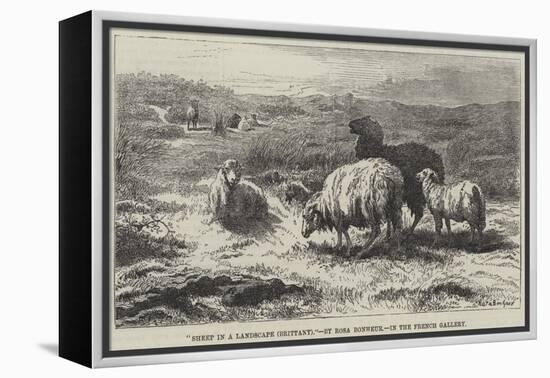 Sheep in a Landscape, Brittany-Rosa Bonheur-Framed Premier Image Canvas