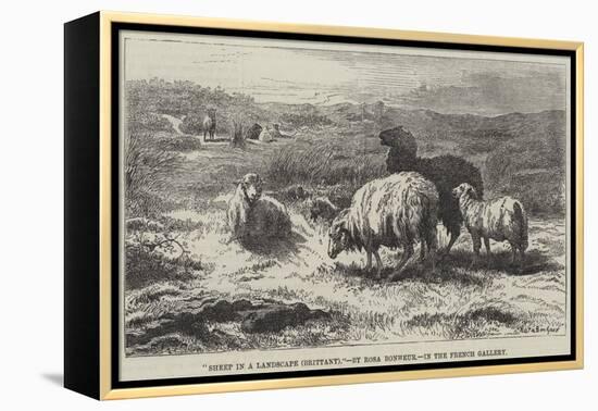Sheep in a Landscape, Brittany-Rosa Bonheur-Framed Premier Image Canvas