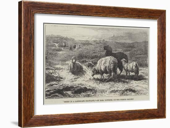 Sheep in a Landscape, Brittany-Rosa Bonheur-Framed Giclee Print