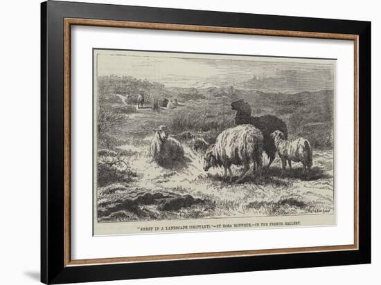 Sheep in a Landscape, Brittany-Rosa Bonheur-Framed Giclee Print