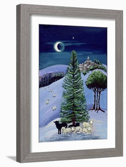 Sheep in a Winter Landscape-Margaret Loxton-Framed Giclee Print