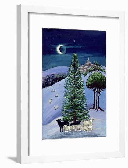 Sheep in a Winter Landscape-Margaret Loxton-Framed Giclee Print