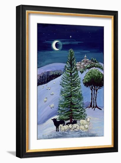 Sheep in a Winter Landscape-Margaret Loxton-Framed Giclee Print