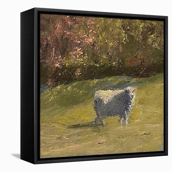 Sheep in Field IV-Marilyn Wendling-Framed Stretched Canvas