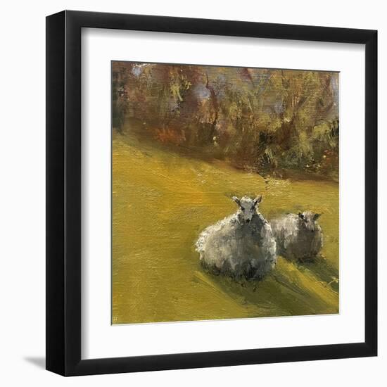 Sheep in Field V-Marilyn Wendling-Framed Art Print