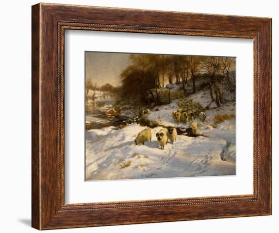Sheep in Snow, 1935 (Oil on Canvas)-Joseph Farquharson-Framed Giclee Print
