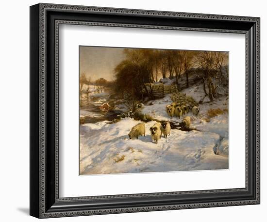 Sheep in Snow, 1935 (Oil on Canvas)-Joseph Farquharson-Framed Giclee Print